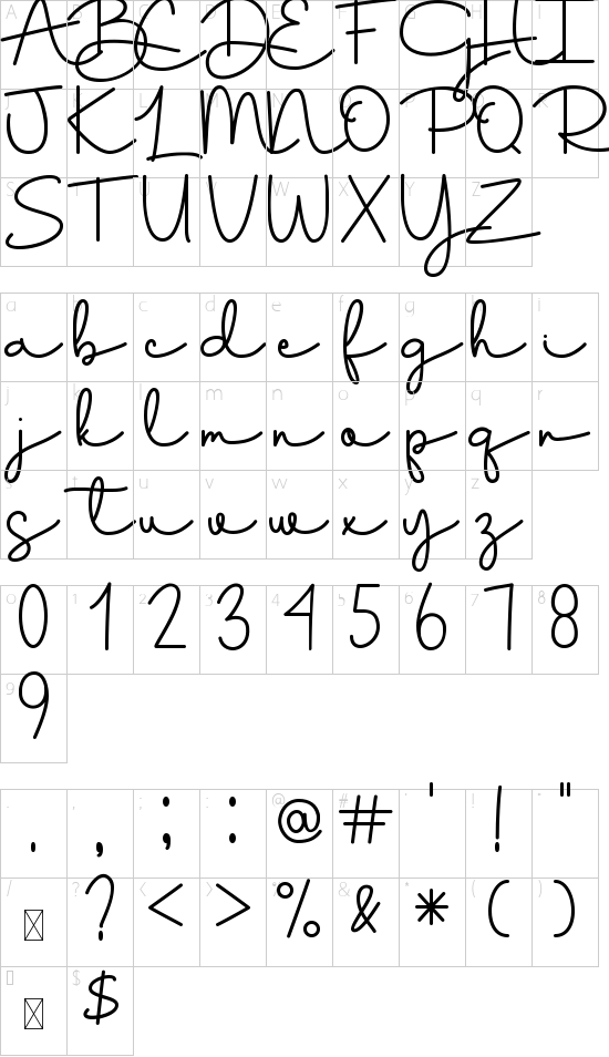 character map