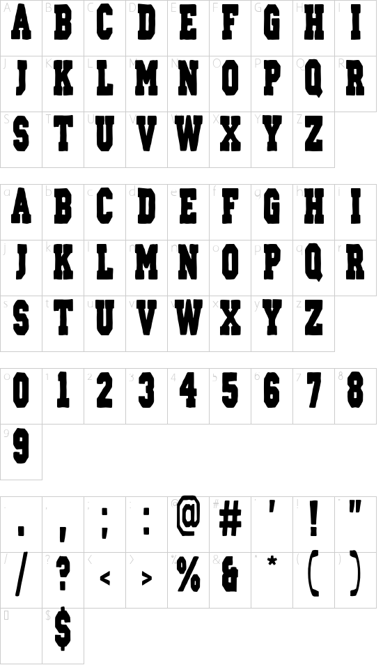 character map