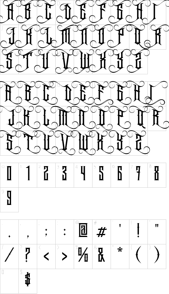 character map