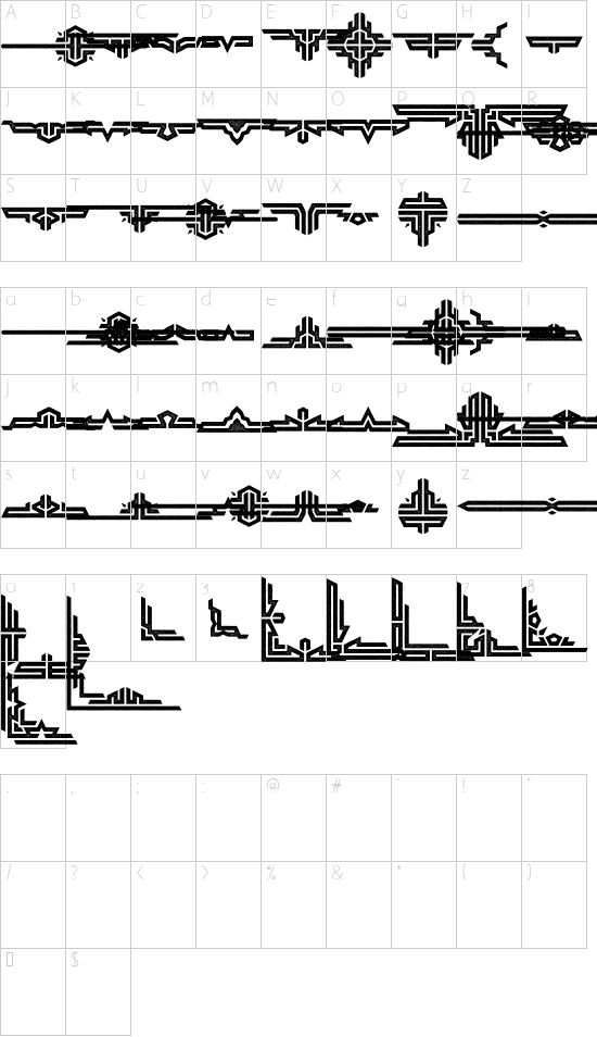 character map