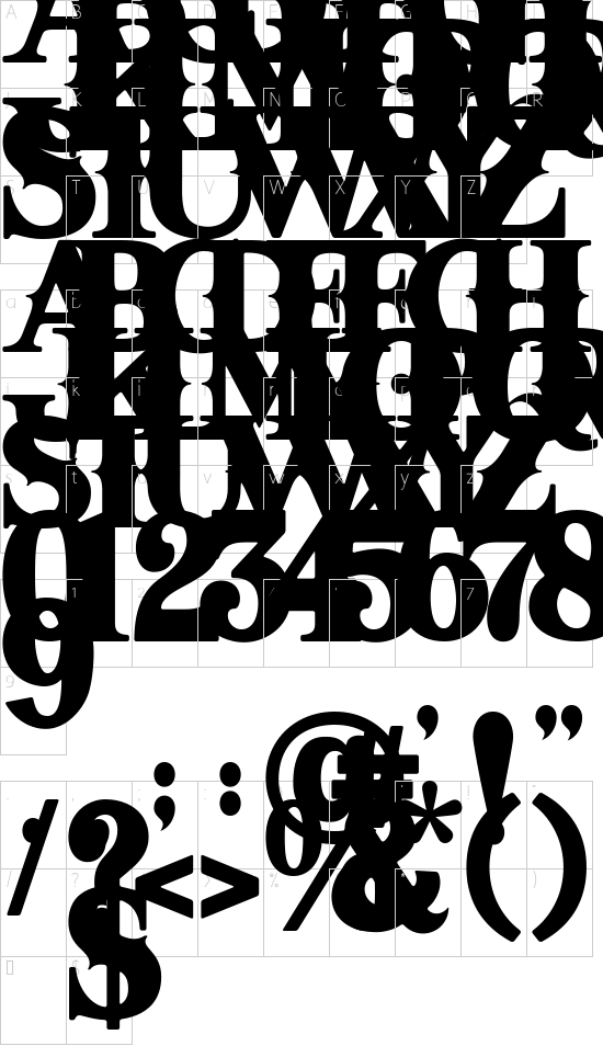 character map