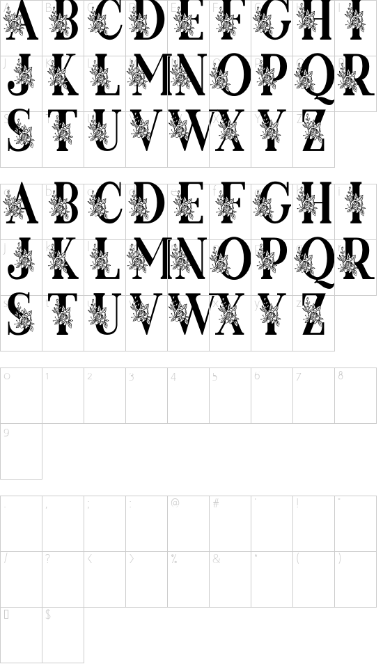 character map