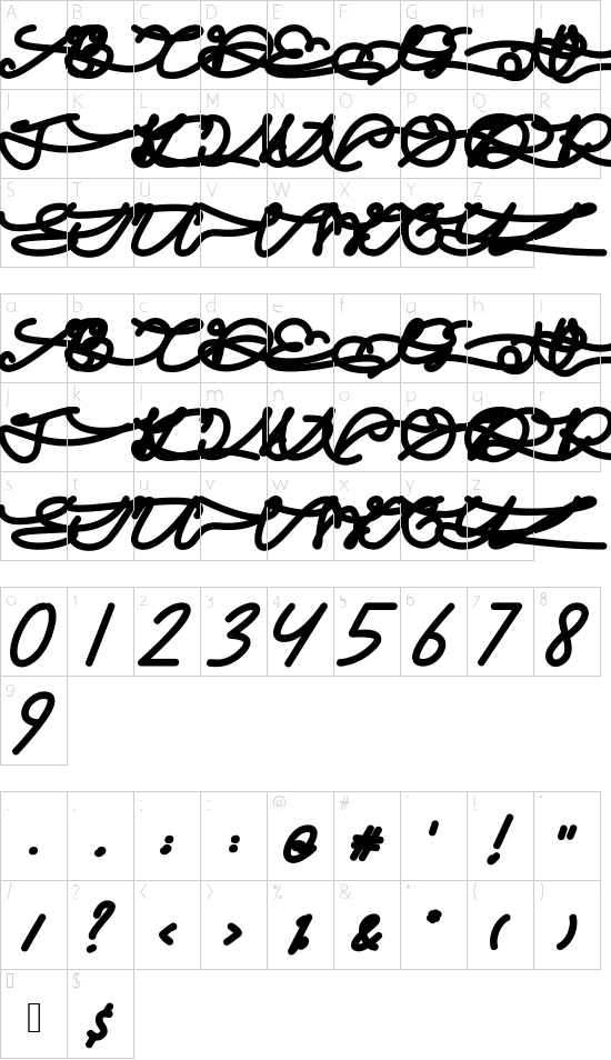 character map
