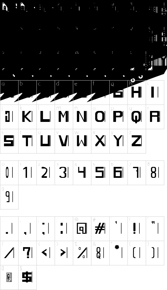character map