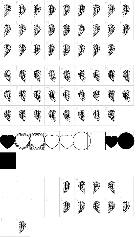 character map