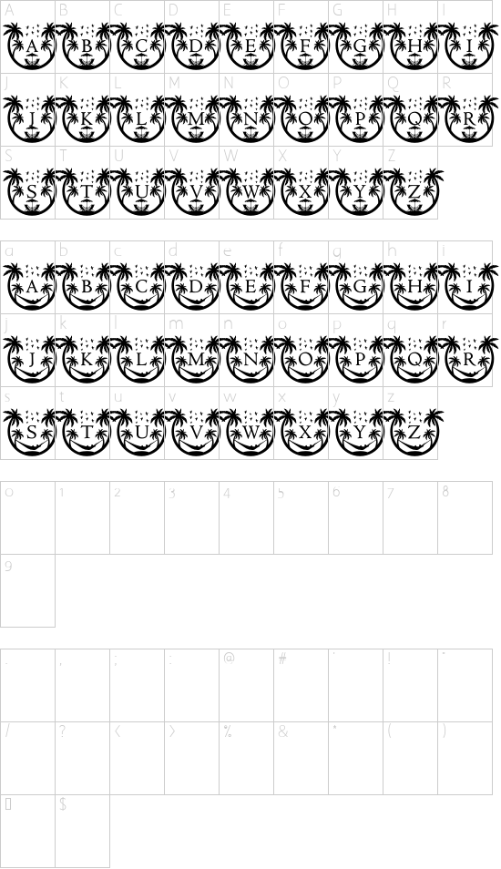 character map