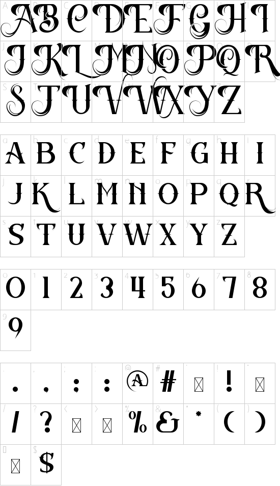 character map