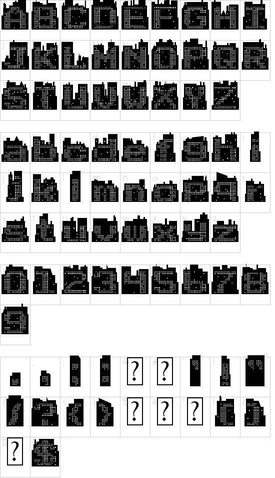 character map