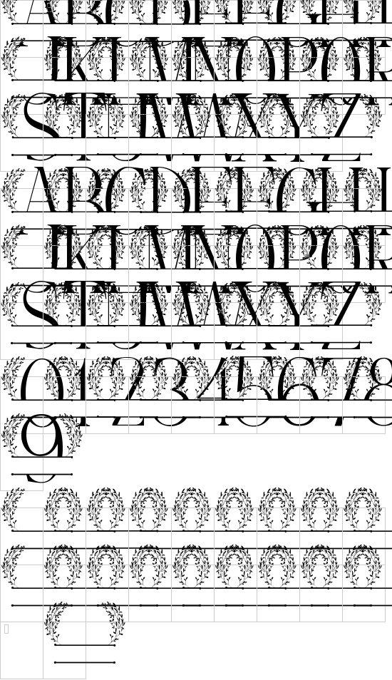 character map