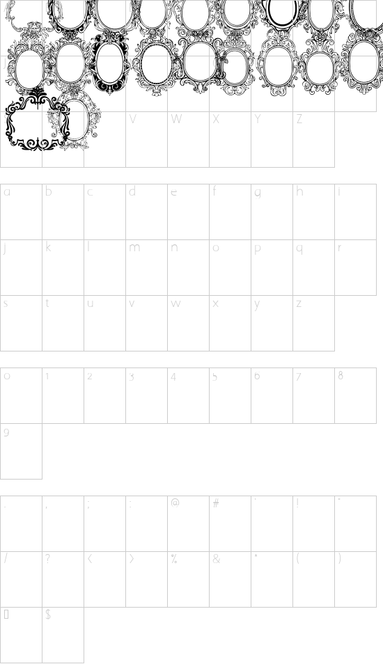 character map