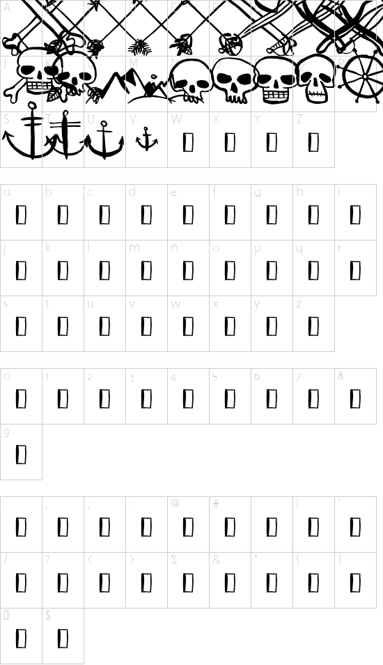 character map