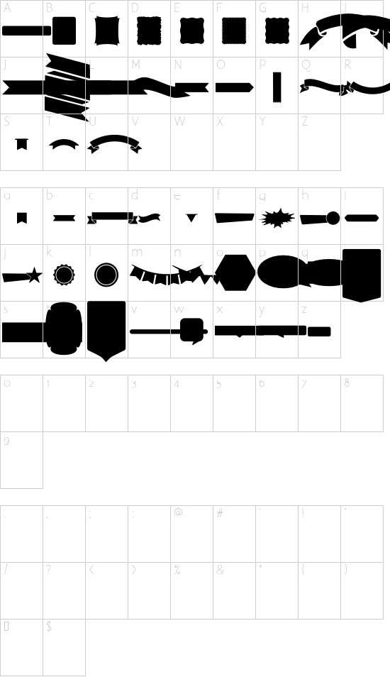 character map