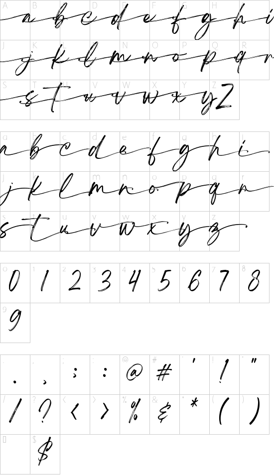 character map