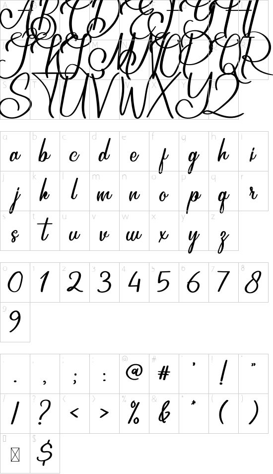 character map