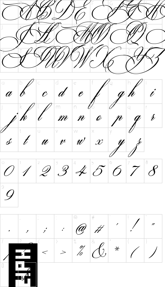 character map