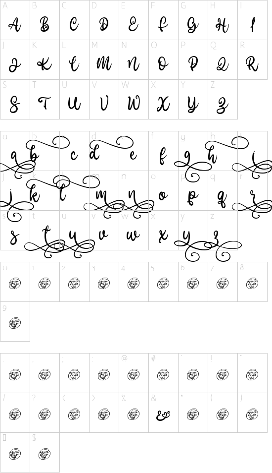 character map