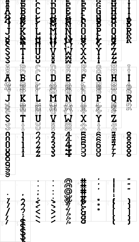 character map
