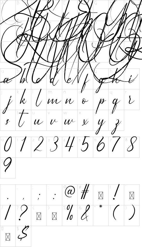 character map