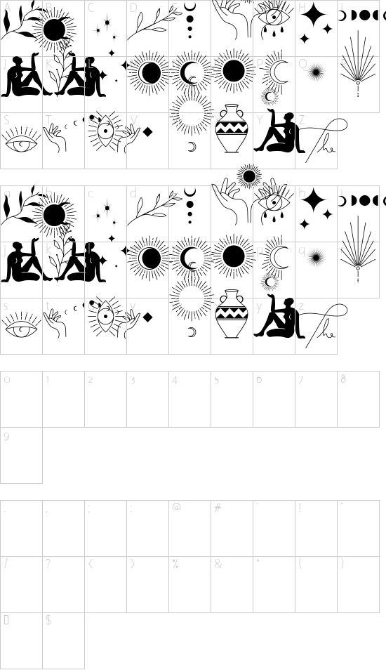 character map