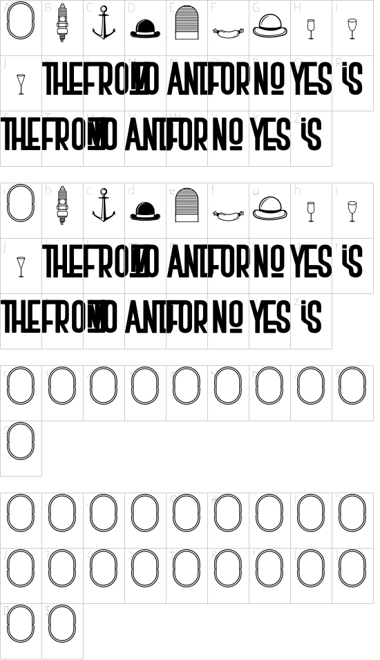 character map