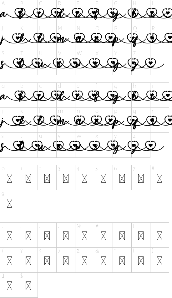 character map