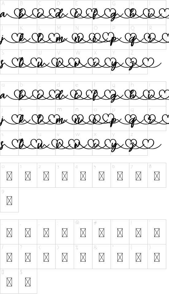 character map